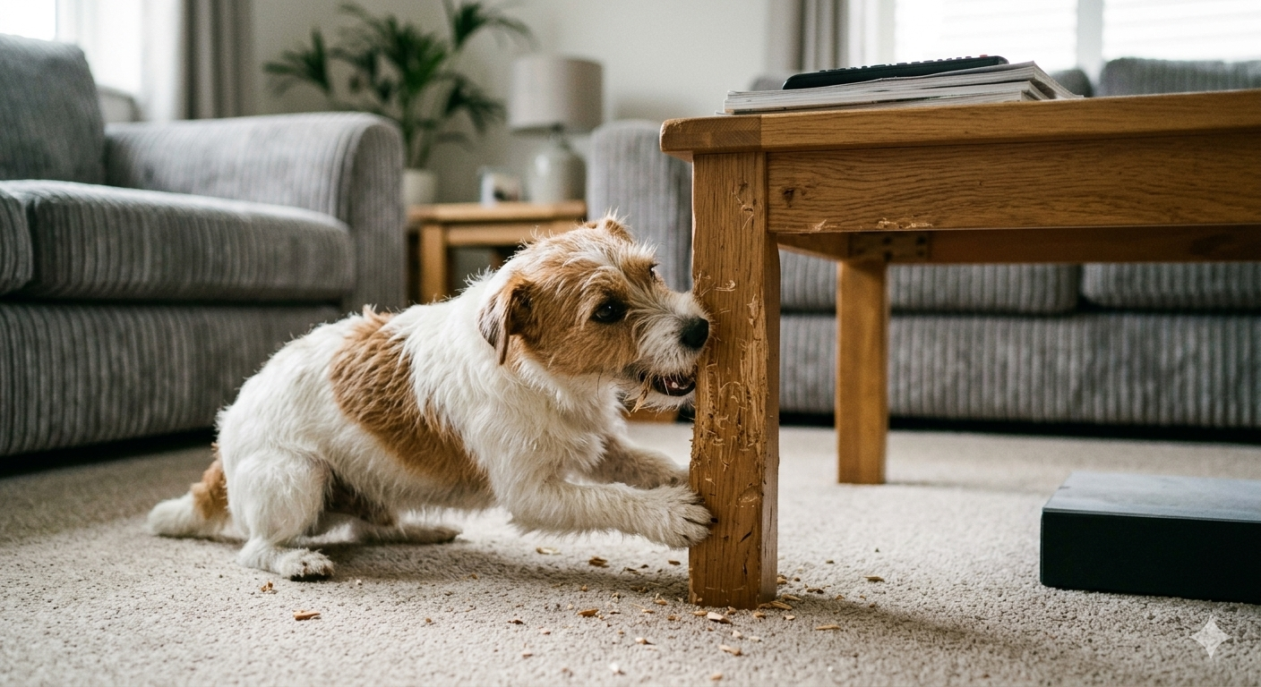 Cachorro Roendo Móveis: a Causa Real (e Como a Esteira para Cachorro Resolve de Vez)