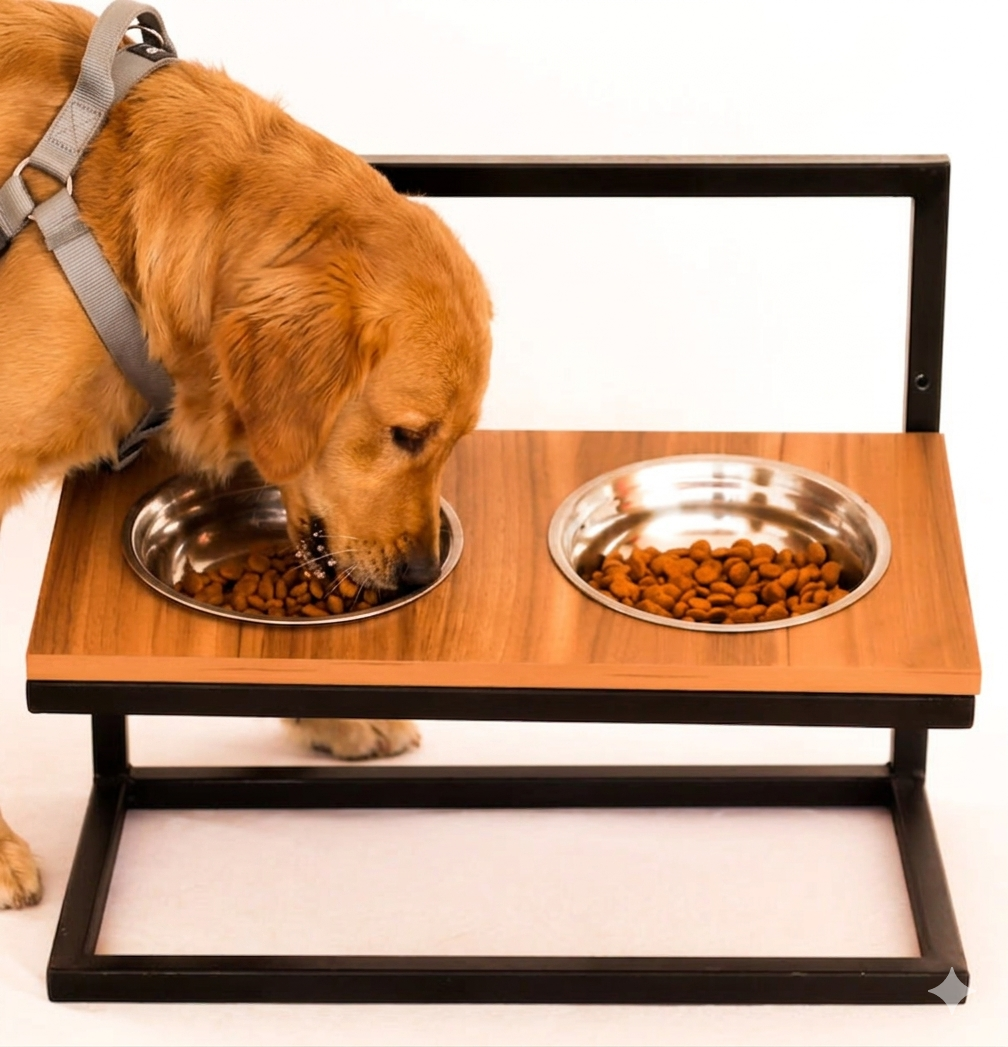 Comedouro premium para cães com altura regulável